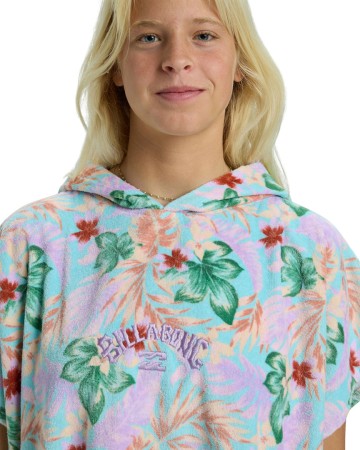 WOMENS HOODED TOWEL Poncho 2025 coastal blue 