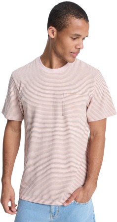 LOPAZ STRIPED POCKET T-Shirt 2026 rose water lopaz stripes 