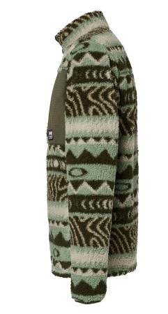 MOUNTAIN FIRE SHERPA Zip Fleece 2026 green norway pattern 