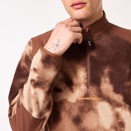 TC RYKKINN RC Zip Fleece 2024 brown clouds print 