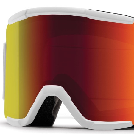 FORUM Schneebrille white vapor/red sol-x mirror 