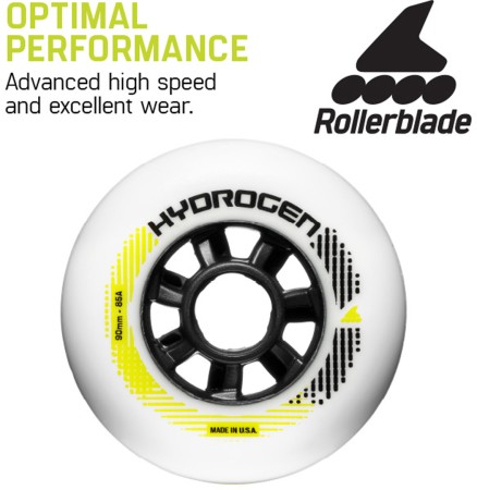 HYDROGEN 90MM/85A 8er Pack Rollenset 2025 white 