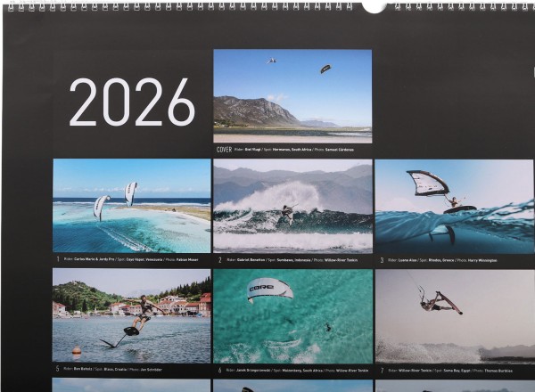 CORE Kitesurf Kalender 2026 