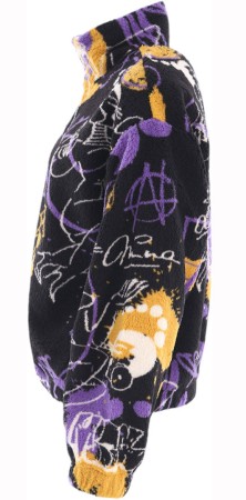 ARKTA TEDDY Fleece Sweater 2025 black purple 