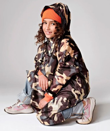 JUNGLE CAMO KIDS Regenponcho 