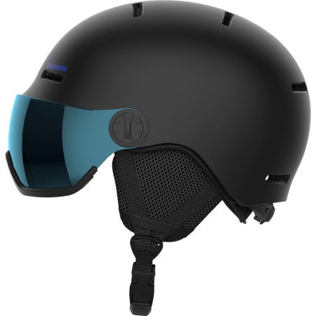ORKA VISOR Helm 2025 black/universal flash blue 