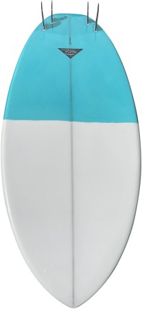 THE BOMB Surfboard resin tint white/blue 