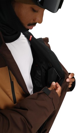 GEO INSULATED Jacke 2026 coffee colorblock 