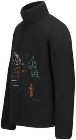 HAFDALS EMB Zip Fleece 2026 black 