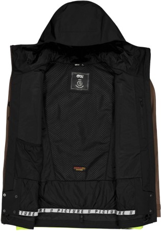 OBJECT Jacket 2025 cocoa brown black acidlime 