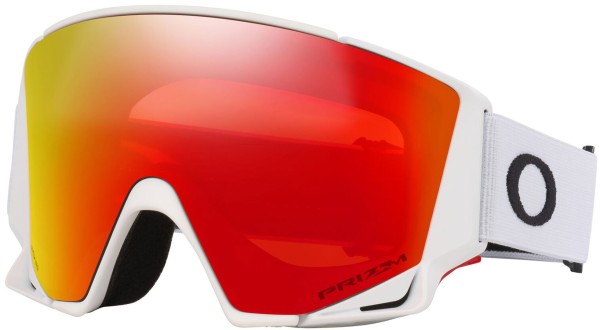 FLOW M Schneebrille 2026 matte white/prizm torch iridium 