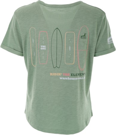 X WH1 OCEANWAVE REGULAR T-Shirt 2025 basil 