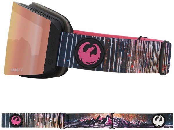 RVX MAG Goggle 2025 brian iguchi signature/lumalens rose gold ion + lumalens midnight 