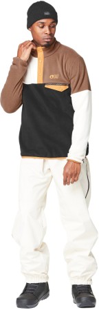 ARCCA 1/4 ZIP Fleece 2025 black vanilla cocoa brown 