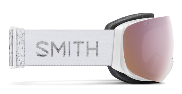 I/O MAG S Schneebrille 2026 white chunky knit/chromapop everyday rose gold mirror 