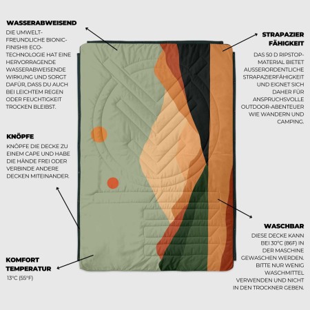 RIPSTOP 4in1 Blanket 2026 jasper/tree green 