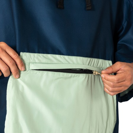 MICRO FLEECE Poncho 2025 ocean navy/cameo green 