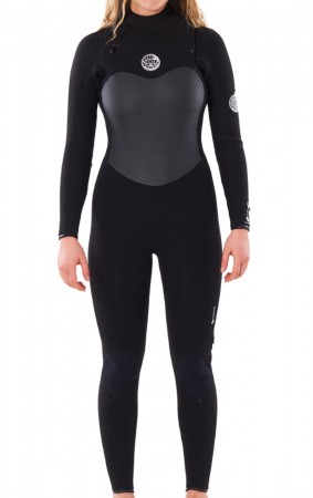 WOMENS FLASHBOMB 4/3 CHEST ZIP Full Suit 2023 black 