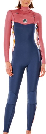 WOMENS DAWN PATROL 5/3 CHEST ZIP Full Suit 2022 slate rose 