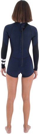 WOMEN AIR 2MM TEXTURE LS BACK ZIP Shorty 2025 total eclipse 