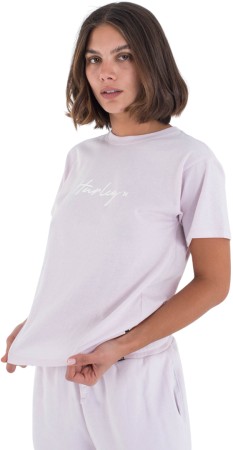 ORGANIC SCRIPT ONLY T-Shirt 2025 lavendar fog 