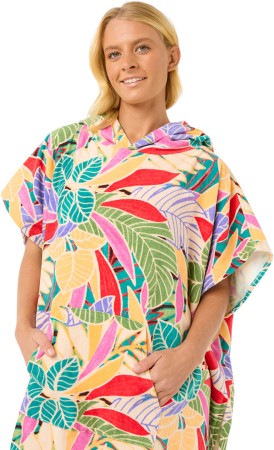 MIXED HOODED Poncho 2025 dark chocolate 