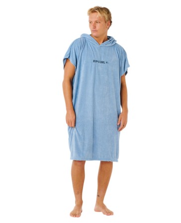 BRAND HOODED TOWEL Poncho 2026 faded denim 