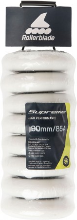 SUPREME 90mm/85a 8er Pack Rollenset 2021 white 