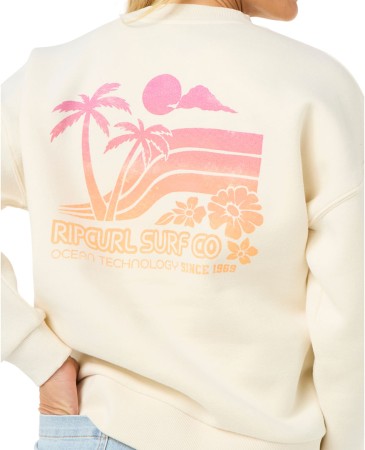OCEAN TECH HERITAGE CREW Sweater 2025 bone 