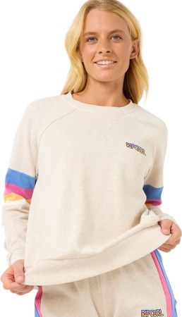 LAS DALIAS RAGLAN CREW Sweater 2025 oatmeal marle 