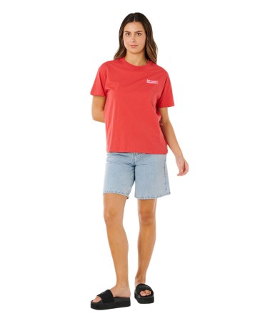 OCEAN BREAK RELAXED T-Shirt 2026 deep red 