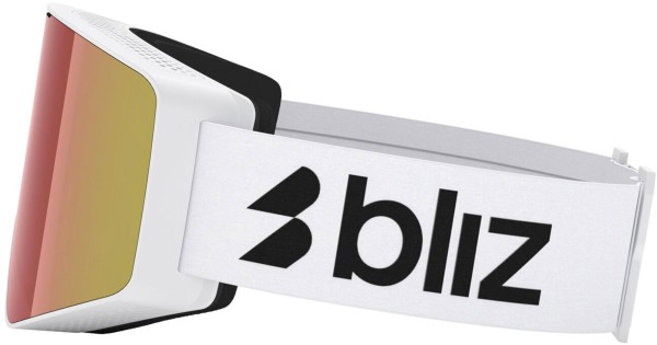 G001S Schneebrille 2026 matte white/brown red multi 