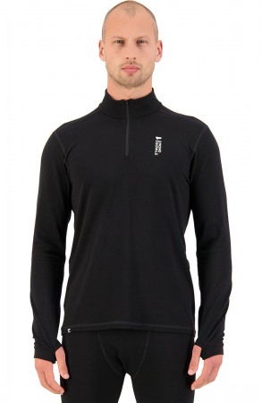 CASCADE MERINO FLEX 1/4 ZIP Longsleeve 2025 black 