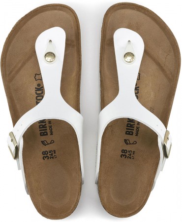 GIZEH Sandale 2020 white polish/white sole 