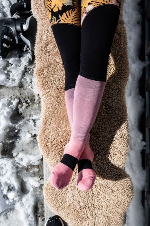 ATLAS SNOW MERINO Socken 2024 dusty pink 
