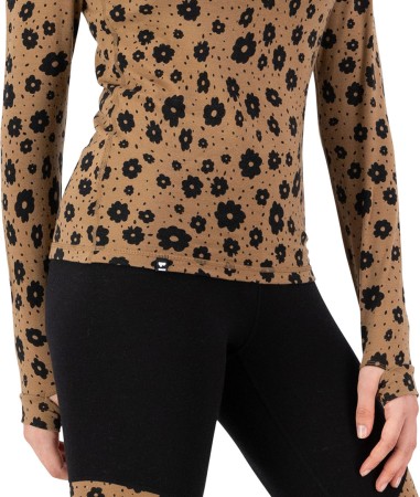 CASCADE MERINO MOCK NECK WOMEN Longsleeve 2026 aoraki lily toffee 