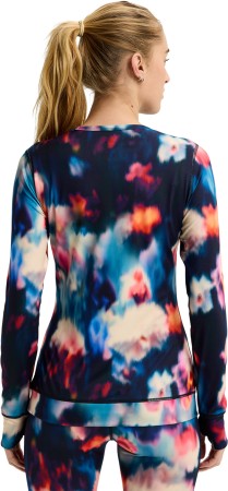 WOMEN MIDWEIGHT CREW Top 2026 floral blur 