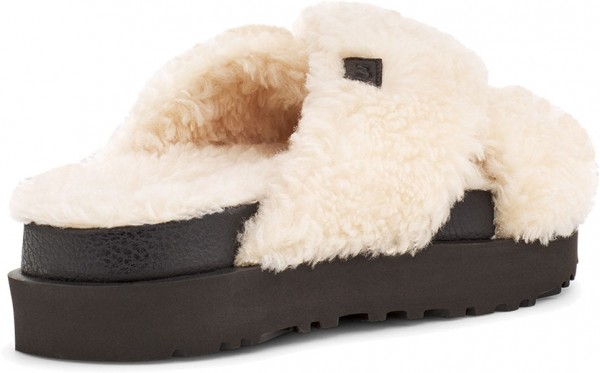 FUZZ SUGAR CROSS Slipper 2022 natural/black 