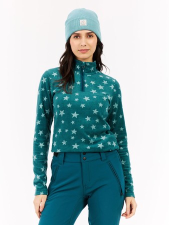 PRTREFUZZY 1/4 ZIP Fleece 2026 rainstorm blue 