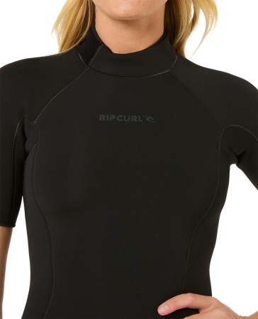 WOMENS DAWN PATROL ECO 2/2 BACK ZIP Shorty 2026 black 