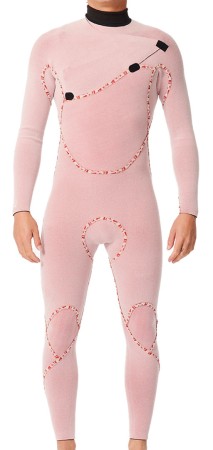 FLASHBOMB 4/3 CHEST ZIP Full Suit 2025 black 