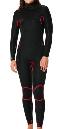 WOMENS DAWN PATROL PERFORMANCE 5/3 CHEST ZIP Full Suit 2025 black 
