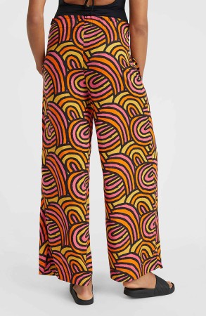 MALIA BEACH Hose 2024 orange rainbow stripe 