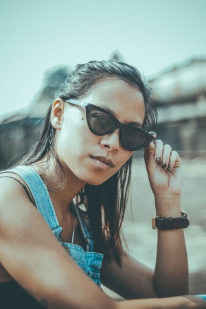 AMY Sonnenbrille black/black 