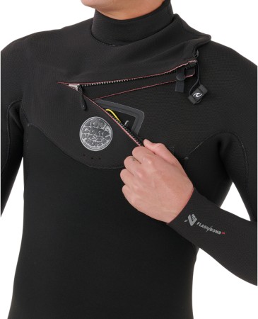 FLASHBOMB 4/3 CHEST ZIP Full Suit 2026 black 