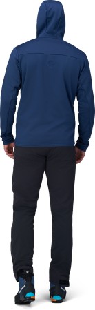 FALKETIND WARMWOOL2 STRETCH Zip Hoodie 2024 caviar 