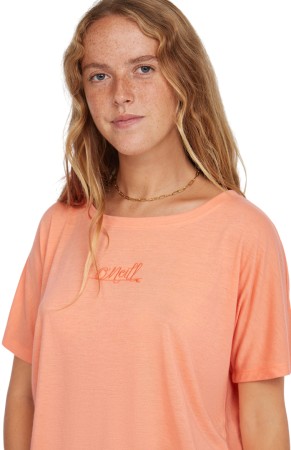 ESSENTIALS SCRIPT DRAPE T-Shirt 2025 coral pink 