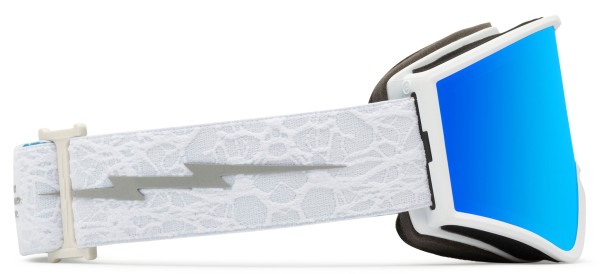 KLEVELAND.S Goggle 2024 matte white nuron/blue chrome 