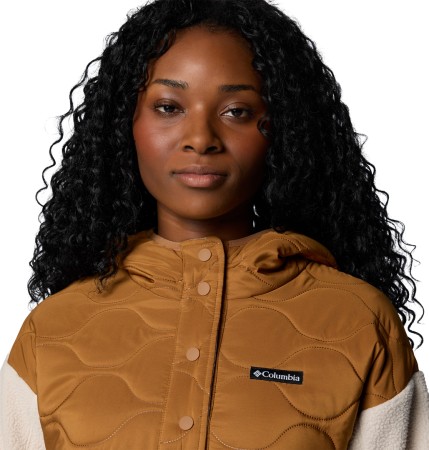 CLOUD POINT HOODED Fleece 2025 camel brown/dark stone 