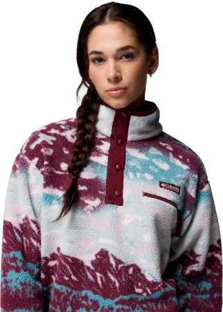 HELVETIA II PRINTED CROPPED WOMEN Fleece 2026 rich wine sistes/rich wine 